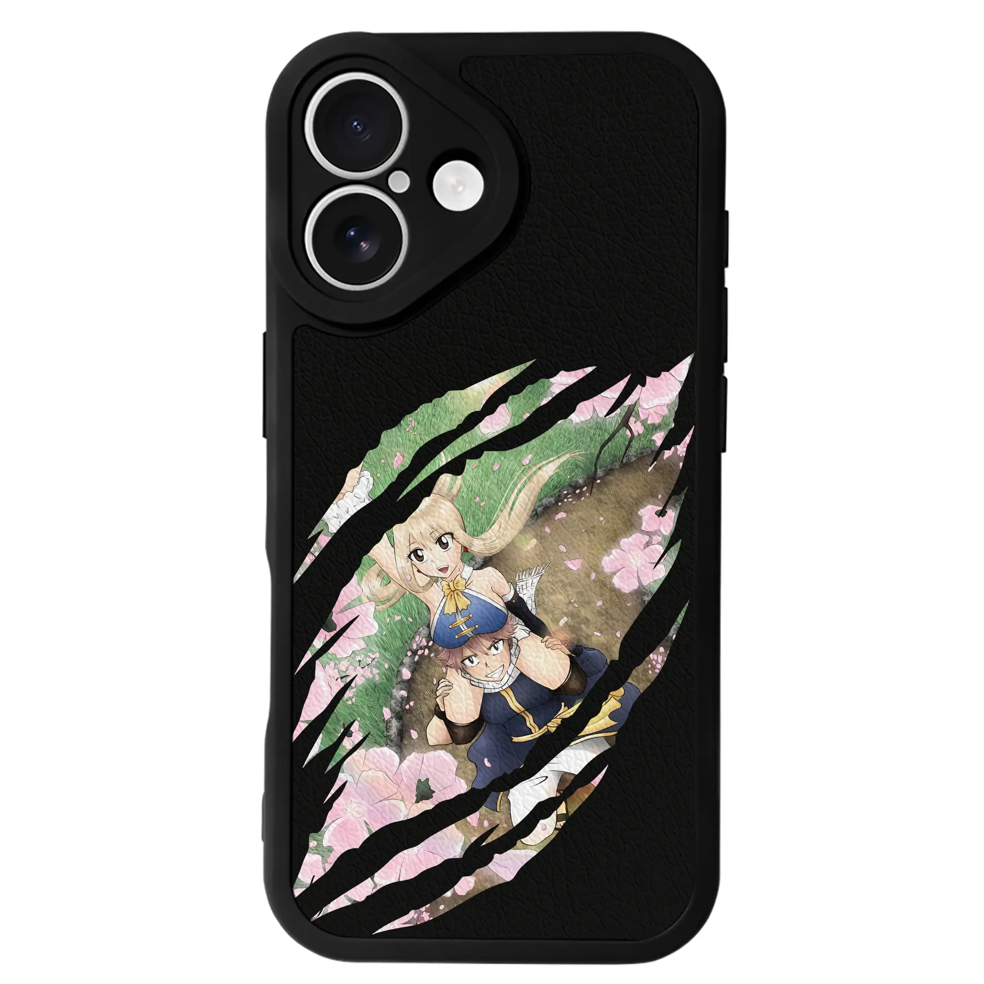 フェアリーテイル グッズ ルーシィ・ハートフィリア - IPhone 16シリーズ対応 ・ シリコンスマホケース ・ レザー調 ・ 高精度フィット ・ 耐衝撃 ・ ワイヤレス充電対応 ・ 精密カット